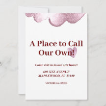 Een plek om onze eigen housewarming party glitter 