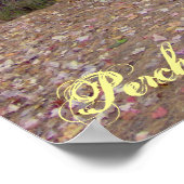 Een plek om te denken, kans om Poster te dromen (Hoek)