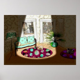 Een plotseling lege kamer (5-7-1915) poster