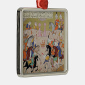 Een Polo-spel Metalen Ornament (Rechts)