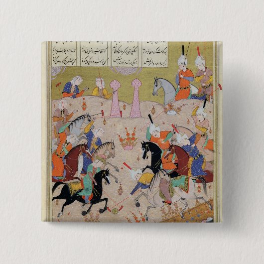 Een Polo-spel Vierkante Button 5,1 Cm (Voorkant)