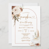 Een pompoen is onderweg naar Baby shower Kaart (Voorkant)