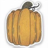 Een pompoen om te versieren sticker (Voorkant)