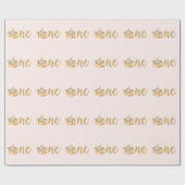 EÉN pompoenwrapppapier Cadeaupapier (Vlak)