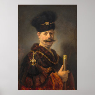 Een Poolse Nobleman - Rembrandt Fine Art-Poster Poster