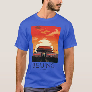 Een Pop Artravel-print van Beijing China T-shirt
