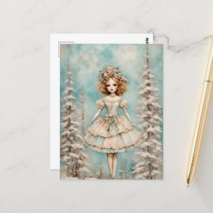 Een pop in het bos briefkaart