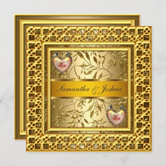 Een populair legant weddenschap-goud kaart (Voorkant / Achterkant)