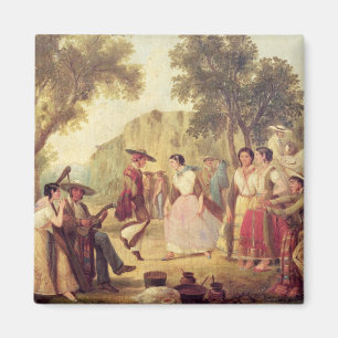 Een populaire dans magneet