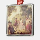 Een populaire dans metalen ornament (Links)