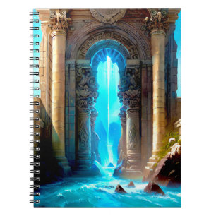 Een portaal door TimeSpace in Atlantis Notitieboek