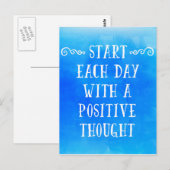 Een positieve gedachte briefkaart (Voorkant / Achterkant)