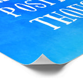 Een positieve gedachte poster (Hoek)