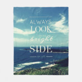 Een positieve kijk op het leven © Seascape Fleece Deken (Voorkant)