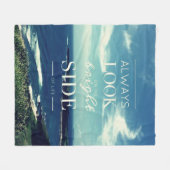 Een positieve kijk op het leven © Seascape Fleece Deken (Voorkant (Horizontaal))