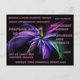 Een positievere persoon worden briefkaart