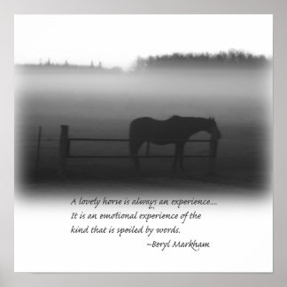 Een Poster met een grote paarden