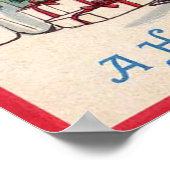 Een Poster met prettige kerstdagen (Hoek)