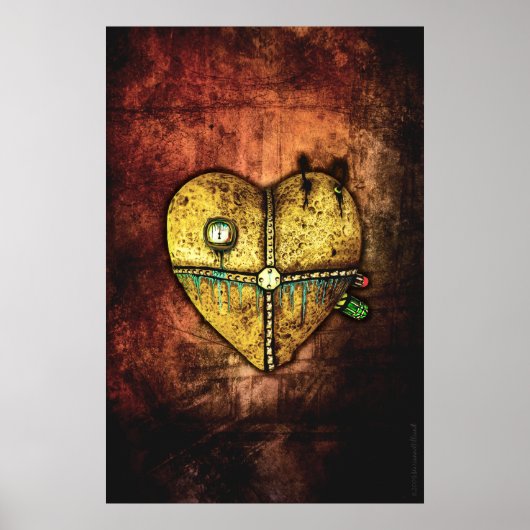 Een Poster van het hart van minder gebroken Gothis (Voorkant)