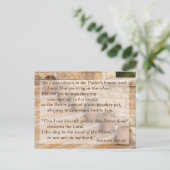 Een pot in de hand van mijn Heer Bijbeltekst om te Briefkaart (Staand voorkant)