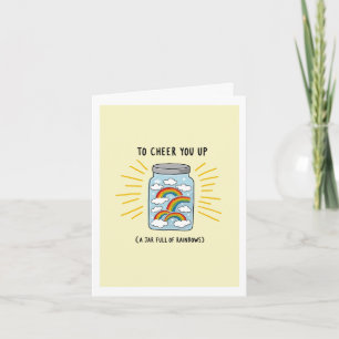 Een pot regenbogen om je op te klimmen met regenbo kaart