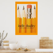 Een potloodgedachte poster (Keuken)