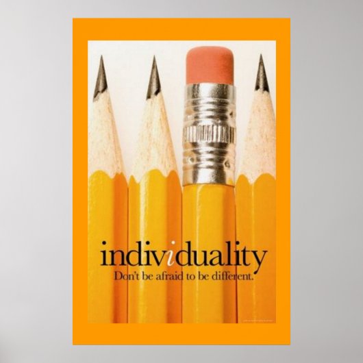 Een potloodgedachte poster (Voorkant)