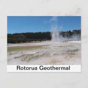 Een prachtig briefkaart van de Geothermische zone