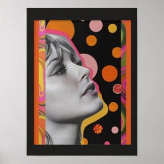 Een prachtig geïnspireerd Poster uit de jaren zest