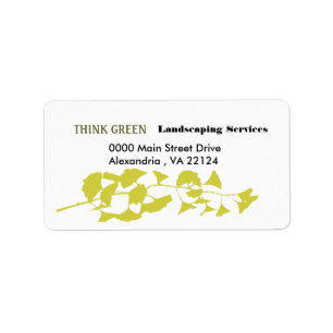Een prachtig Gingko Leaf Green Landscaping Etiket