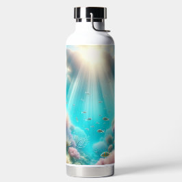 Een prachtig koraalrif waterfles