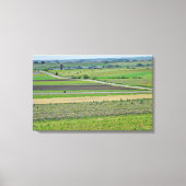 Een prachtig landschap Uitzicht van een Boerderij  Canvas Afdruk (Voorkant)