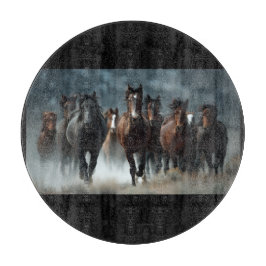 Een prachtig paard ontworpen snijplank