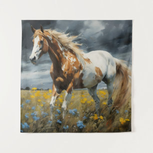 Een prachtig Pinto Paard Wandkleed