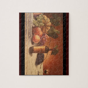 Een prachtig schilderij van geassorteerde vruchten legpuzzel