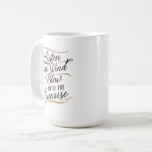 Een prachtig stuk woordkunst met een harmonie koffiemok (Voorkant links)