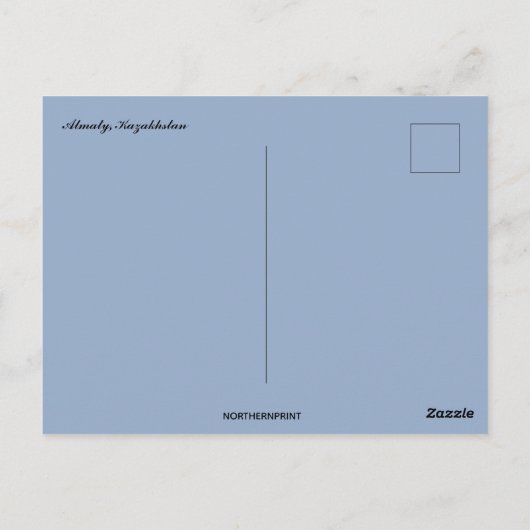 Een prachtig Uitzicht van Almaty Kazachstan Briefkaart (Achterkant)