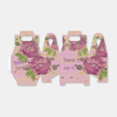 Een prachtige bruiloft gast gunst in paars bedankdoosjes (Uitgevouwen)