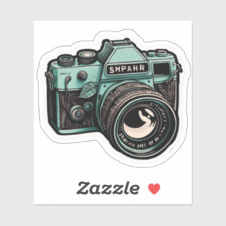 Een prachtige camera-sticker van hoge kwaliteit di sticker