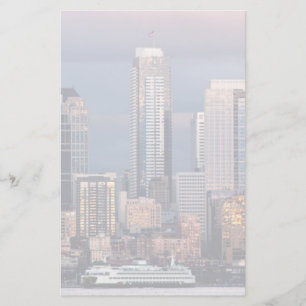 Een prachtige en dramatische zonsondergang uit het briefpapier