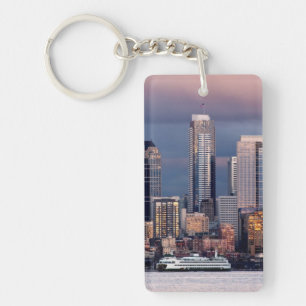 Een prachtige en dramatische zonsondergang uit het sleutelhanger