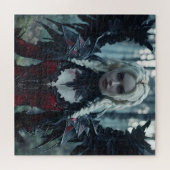 Een prachtige gotische engel legpuzzel (Horizontaal)