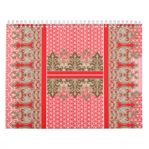 Een prachtige Indiase trouwjurk versierd met een r Kalender