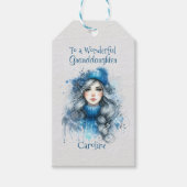 Een prachtige kleindochter met kerst cadeaulabel (Voorkant)