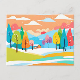 Een prachtige landschapskunst briefkaart