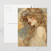 Een prachtige vrouw Briefkaart (Voorkant / Achterkant)