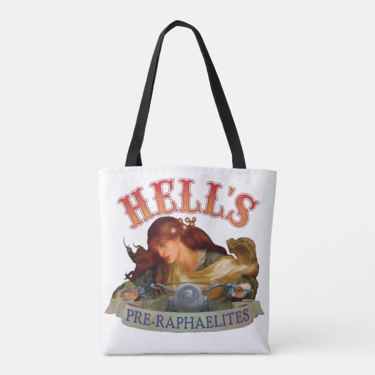 Een pre-Raphaelite op een Tas! Draagtas (Achterkant)