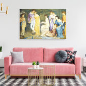 Een Prelude van Bach spelen Canvas Afdruk (Insitu (Woonkamer))