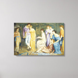 Een Prelude van Bach spelen Canvas Afdruk