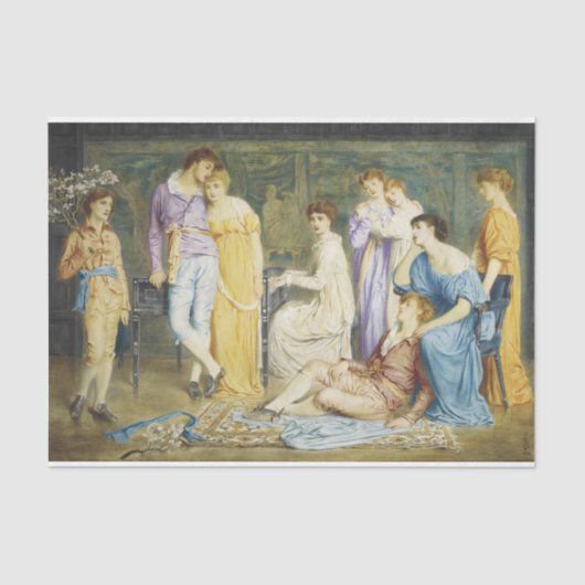 Een prelude van Johann Sebastian Bach spelen Tissuepapier (Voorkant)